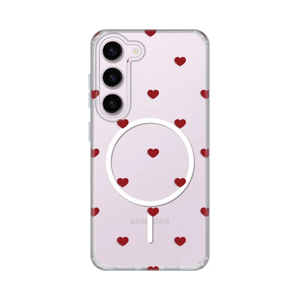 Torbica Print Magsafe za Samsung S911B Galaxy S23 Red Hearts
