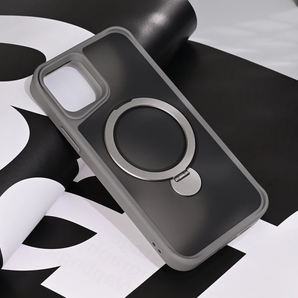 Torbica Magsafe Ring Stand za iPhone 12 6.1 siva