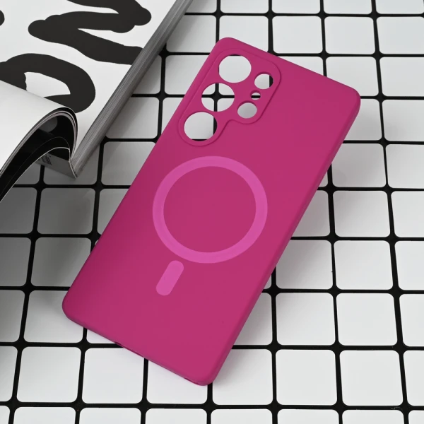 Torbica Magsafe Pure color za Samsung S938B Galaxy S25 Ultra tamno pink