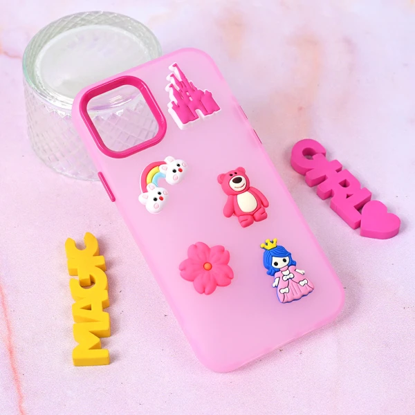 Torbica Cute za iPhone 12 6.1 pink