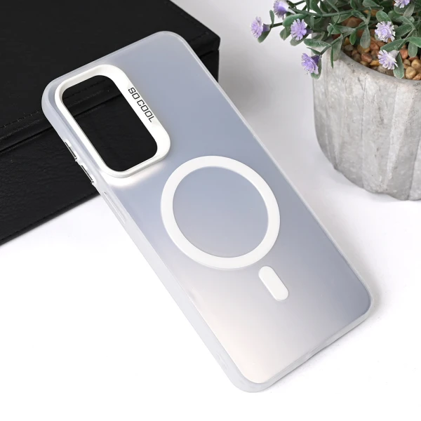 Torbica Magsafe Clear za Samsung A266B Galaxy A26 srebrna