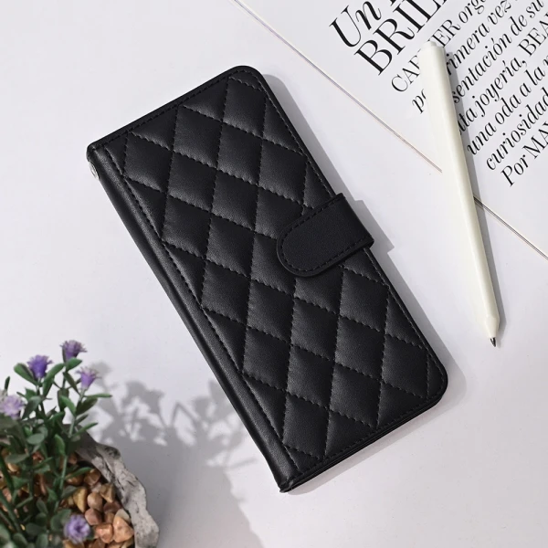 Torbica Wallet Romb za Samsung A556B Galaxy A55 5G crna