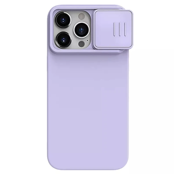 Torbica Nillkin CamShield Silky za iPhone 15 Pro 6.1 ljubicasta