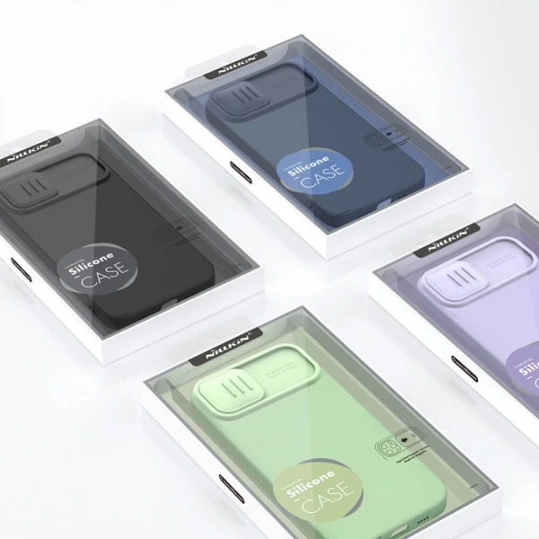 Torbica Nillkin CamShield Silky za iPhone 15 Pro 6.1 ljubicasta