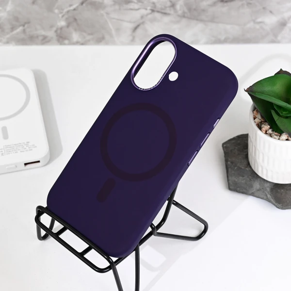Torbica Magsafe Matte Color iPhone 16 6.1 ljubicasta