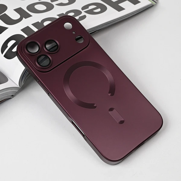 Torbica Magsafe Chrome za iPhone 17 Pro Max 6.9 bordo