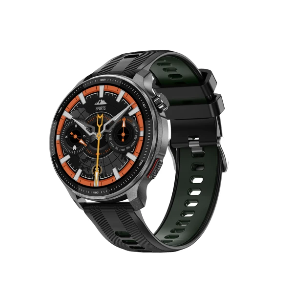 Smart watch dt g6 gps crni (silikonska narukvica crna i narandzasta)