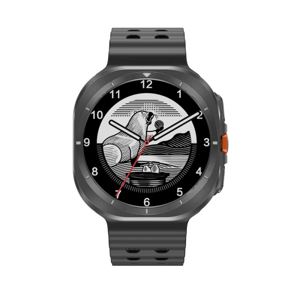 Smart watch dt watch ultra crni (crna silikonska narukvica)