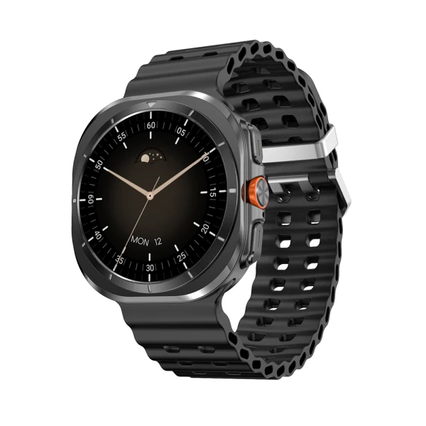 Smart watch dt watch ultra crni (crna silikonska narukvica)
