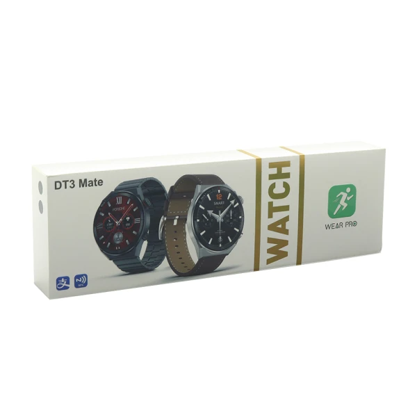 Smart watch dt3 mate crni (metalna i silikonska narukvica)