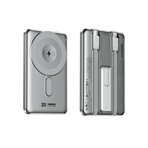 Power bank magsafe remax cx-1 15w 5000mah srebrni