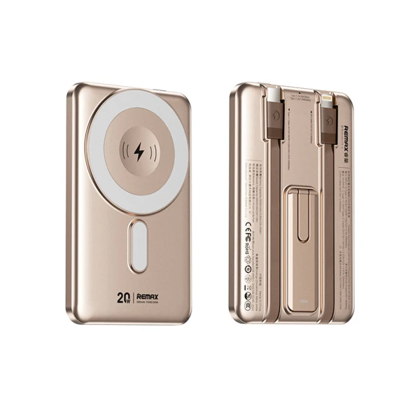 Power bank magsafe remax cx-1 15w 5000mah zlatni