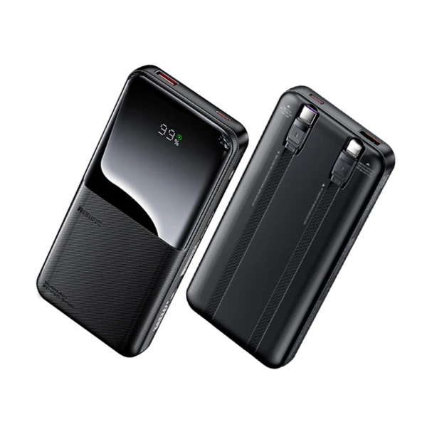 Power bank remax cynlle rpp-679 pd 20w+qc 22.5w 10000mah pd+qc crni