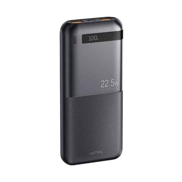 Power bank remax piloteer 20w pd+22.5w qc 10000mah rpp-71 crni