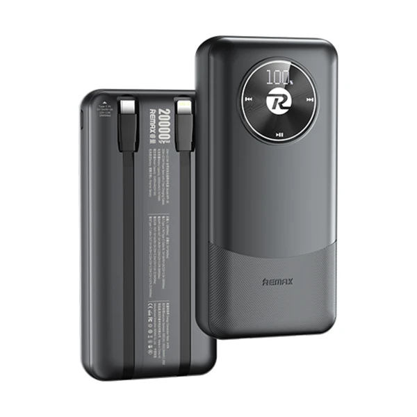 Power bank remax rpp-38 20w pd+22.5w qc 20000mah crni