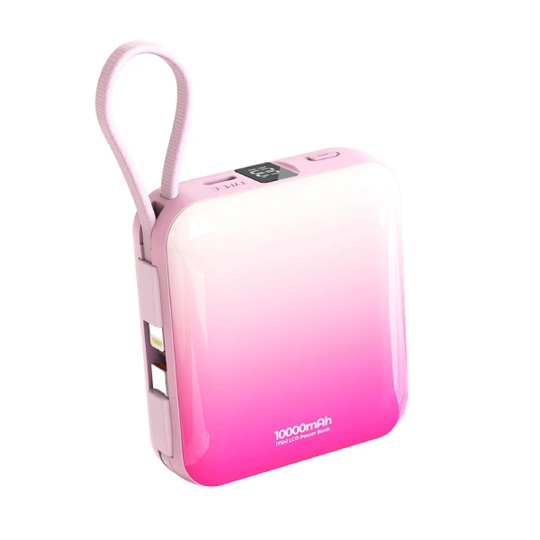 Power bank moxom mx-pb155 fast 10000mah scp 22.5w qc18w+ pd20w 3a pink