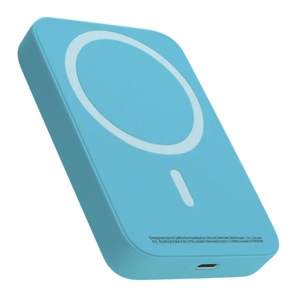 Power bank magsafe 15w 5000 mah svetlo plavi