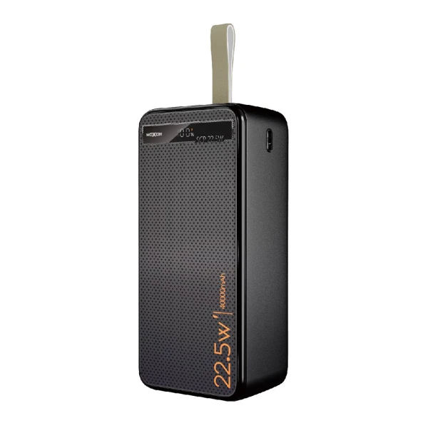 Power bank moxom mx-pb157 20w pd+22.5w 2.4a qc 40000mah 3a crni