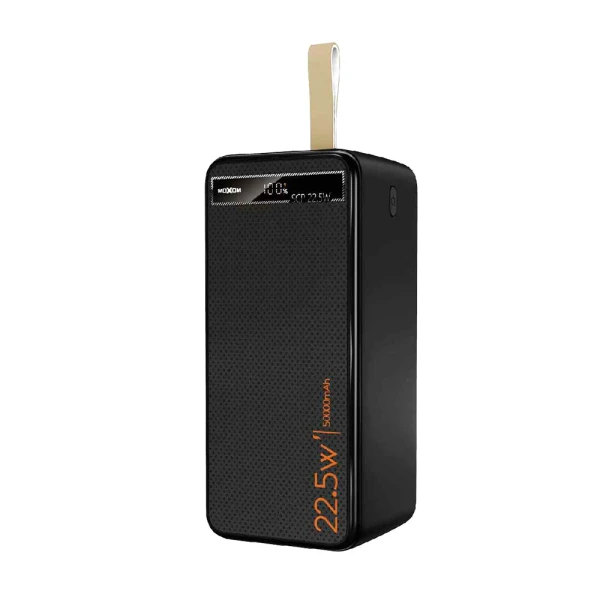 Power bank moxom mx-pb158 super fast usb/pd 22.5w/20w 50000 mah black