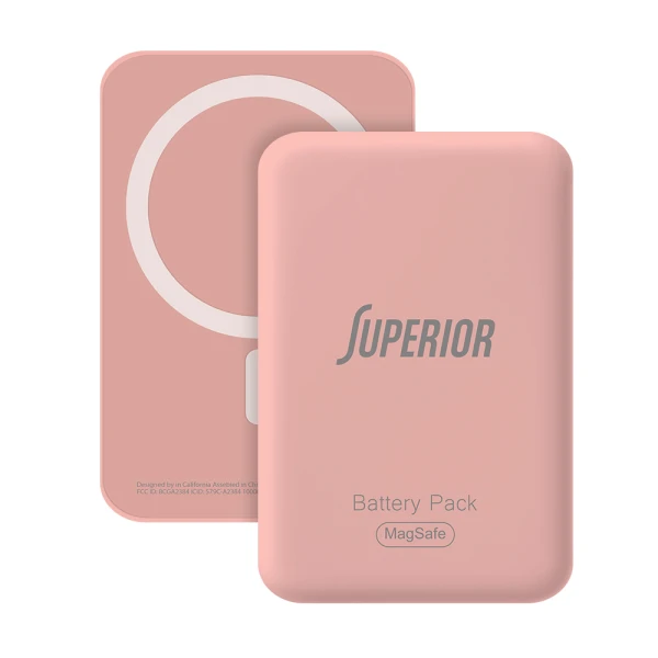 Power bank magsafe superior 15w 10000 mah roze