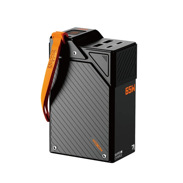 Power bank moxom mx-pb186 esports high power fast charging 65w 30000mah 3a crni