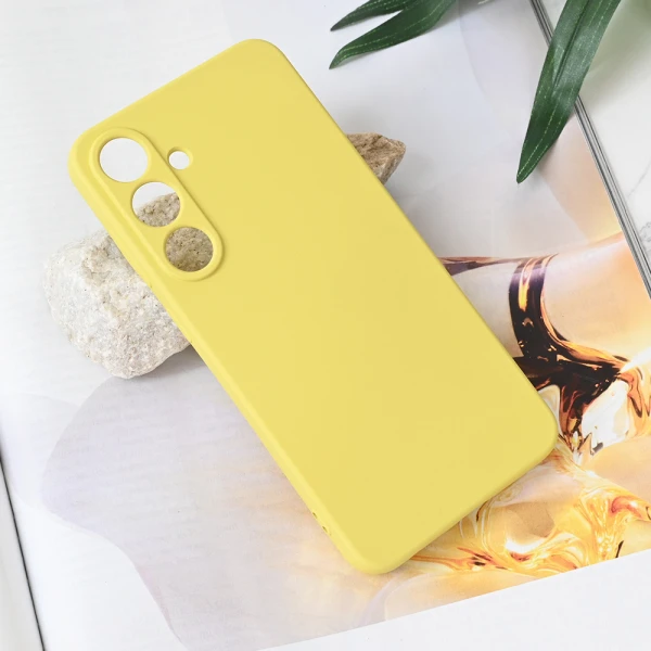 Torbica Teracell Soft Velvet za Samsung S936B Galaxy S25 Plus zuta