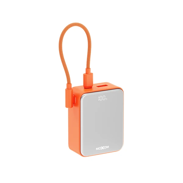 Power bank moxom mx-pb195 mini fast 22.5w type c - lightning 10000mah narandzasti