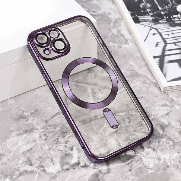 Torbica Magsafe Lux za iPhone 13 6.1 ljubicasta