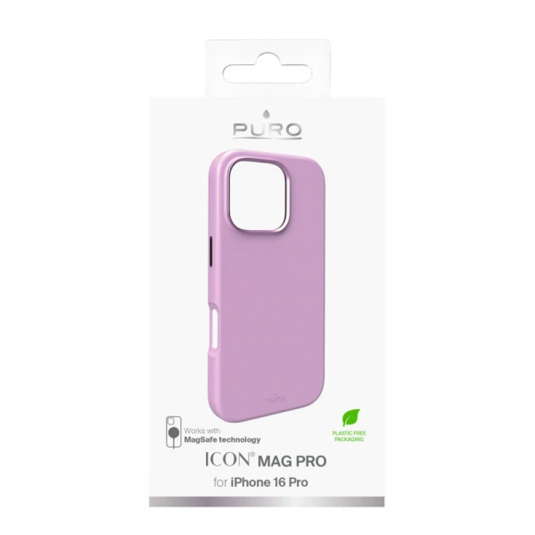 Torbica Puro ICON MAG PRO za iPhone 16 Pro 6.3 roze