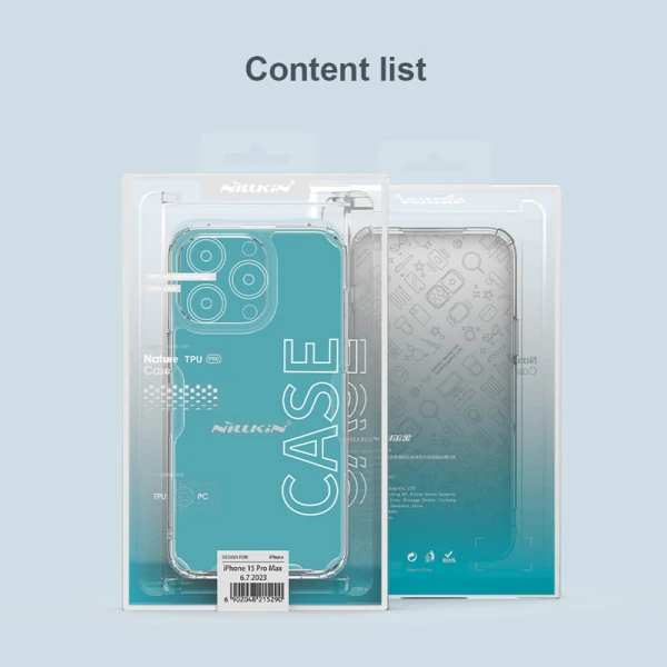 Torbica Nillkin Nature Pro za iPhone 15 Pro Max 6.7 transparent