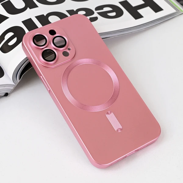 Torbica Magsafe Chrome za iPhone 13 Pro 6.1 roze