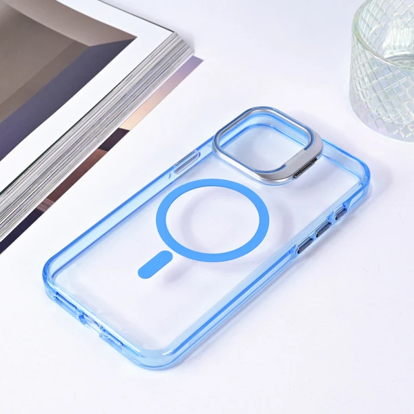 Torbica Magsafe transparent za iPhone 13 Pro Max 6.7 plava