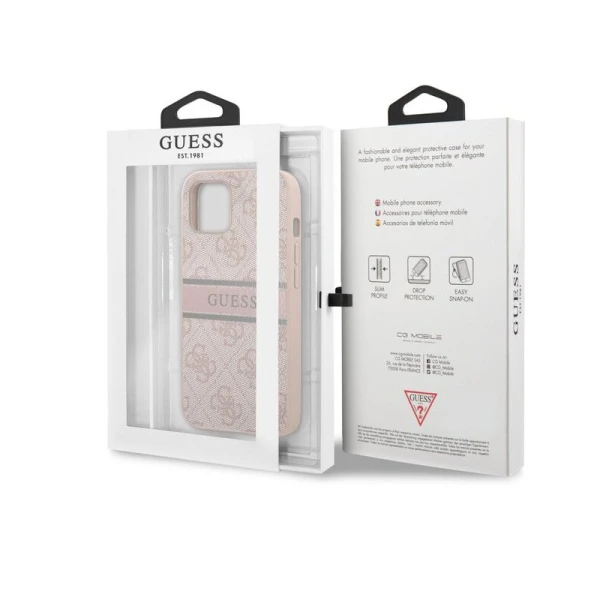 Torbica Guess Hc PU 4G Stripe za iPhone 14 6.1 pink(GUHCP14S4GDPI)