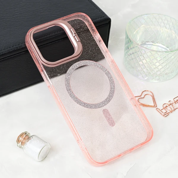 Torbica Magsafe Sparkle za iPhone 15 Pro Max 6.7 roze