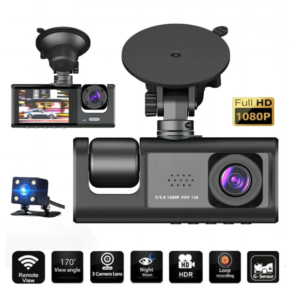 Kamera za Auto DashCam S1 JWD 1080P crna