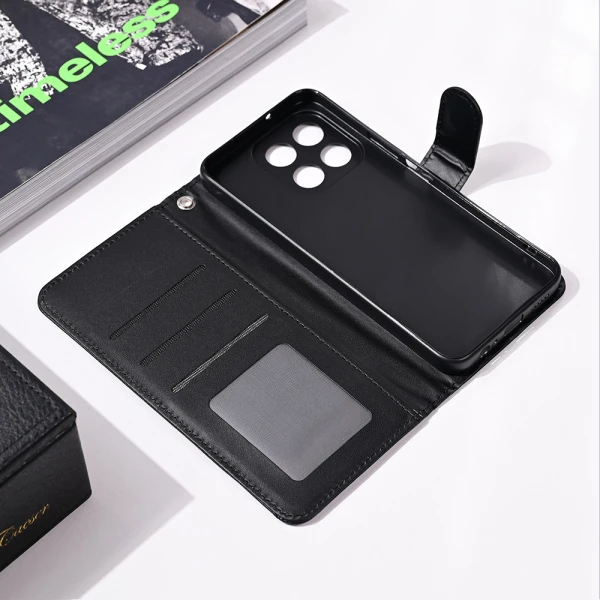 Torbica Wallet Romb za Honor X6b crna