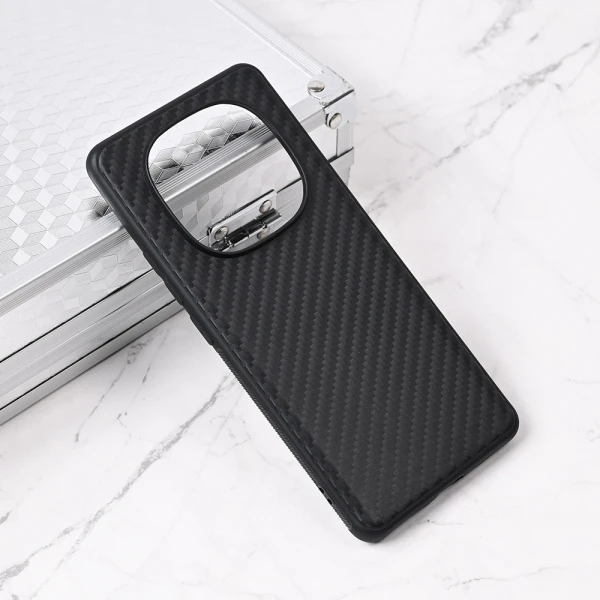 Torbica Carbon fiber za Xiaomi Redmi Note 14 Pro Plus (EU) crna