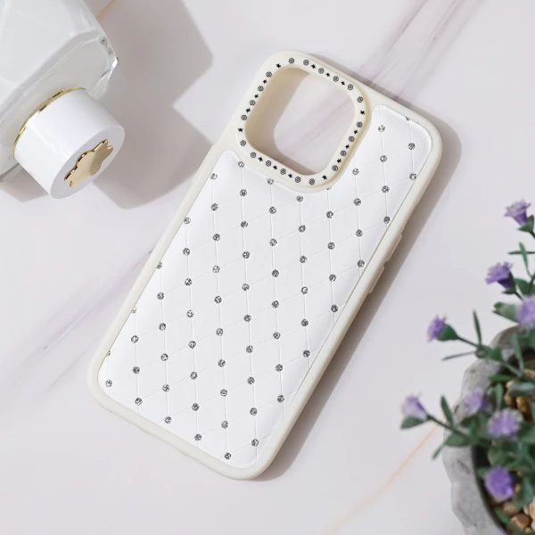 Torbica Bling za iPhone 13 Pro 6.1 bela