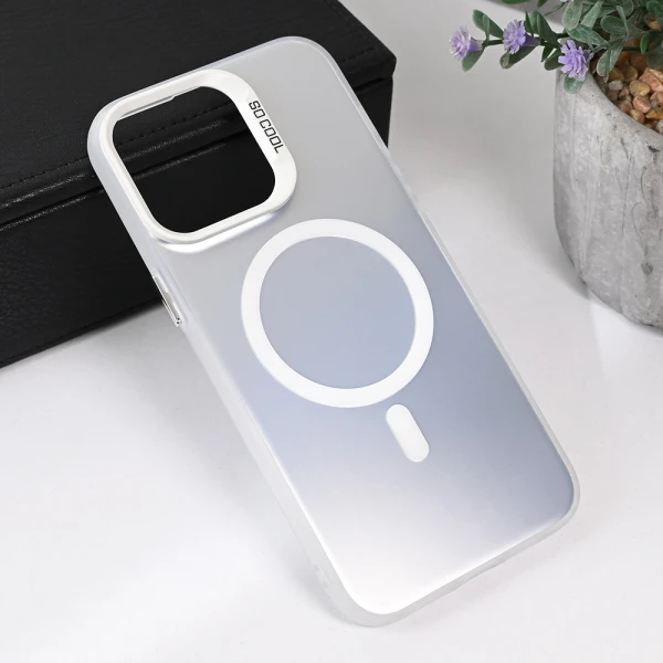 Torbica Magsafe Clear za iPhone 13 Pro Max 6.7 srebrna