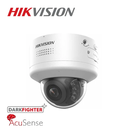 Hikvision DS-2CD2746G2H-IPTRZS2U/SL(2.8-12mm) 4MP mrežna kamera u dome kuaištu sa Dark Fighter i AcuSense tehnologijom