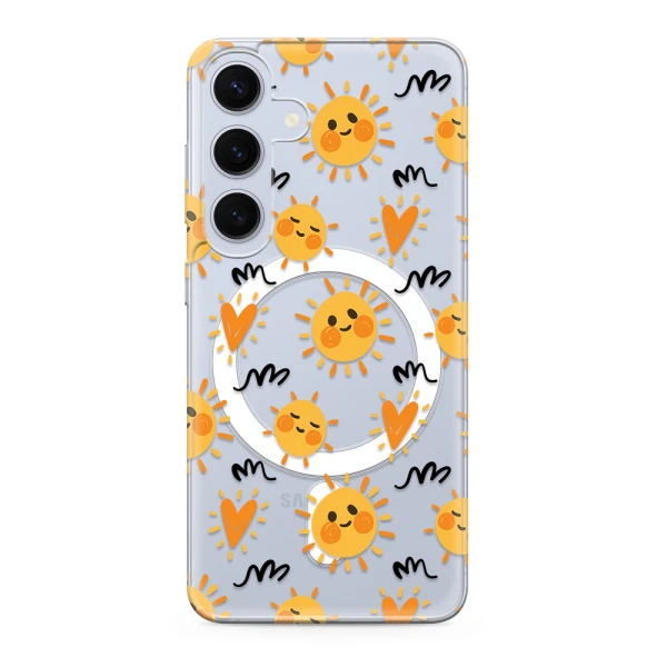 Futrola silikonska print magsafe za samsung s921b galaxy s24 5g sun