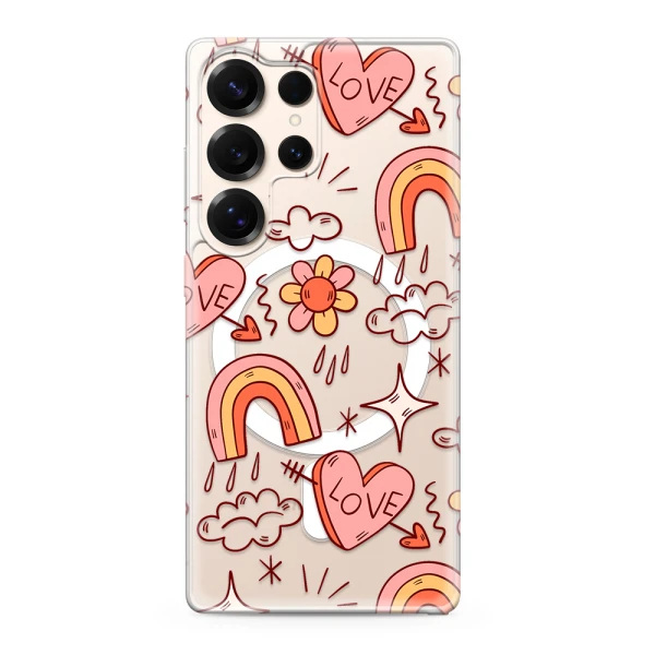 Futrola silikonska print magsafe za samsung s938b galaxy s25 ultra 5g love