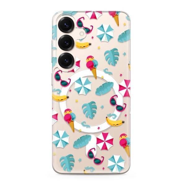 Futrola silikonska print magsafe za samsung s931b galaxy s25 5g beach