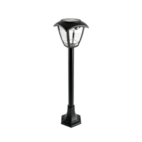 EUROLAMP solarna lampa sa senzorom pokreta, 3W, 400lm, crna
