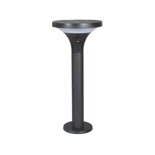 EUROLAMP solarna lampa sa senzorom pokreta, 3.8W, 500lm, 3CCT, crna