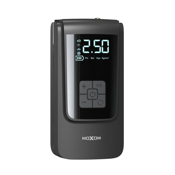 Multifunkcionalna pumpa sa power bankom moxom mx-ac01 crna