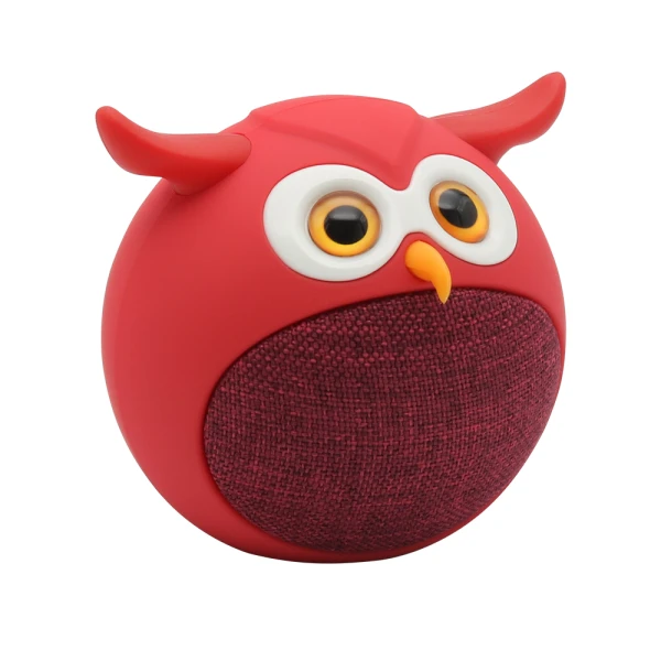 Zvucnik bluetooth tws sova crveni