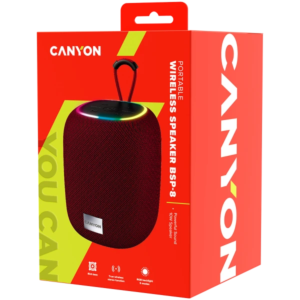 CANYON speaker BSP-8 10W Red ( CNE-CBTSP8R ) 