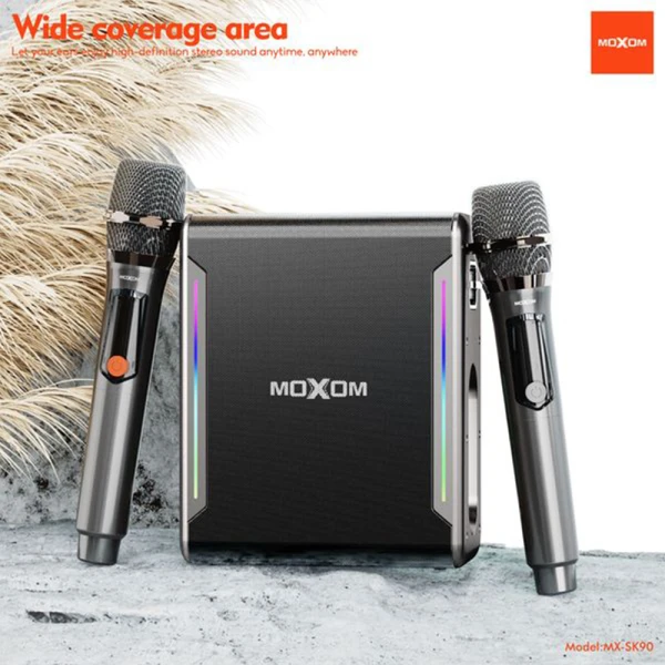 Zvucnik bluetooth moxom mx-sk90 sa dva mikrofona crni