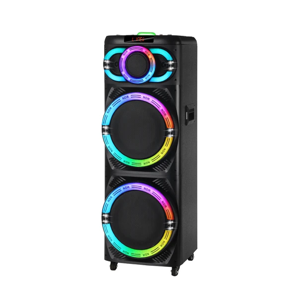 Zvucnik bluetooth ndr-2270 100w 2*12 inca sa dva mikrofona crni